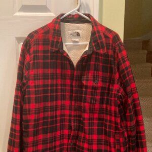 The North Face Long-Sleeve Fleece Lined, Plaid Jacket